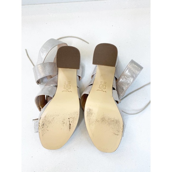 Nina Silver Strappy Heels - Picture 4 of 4